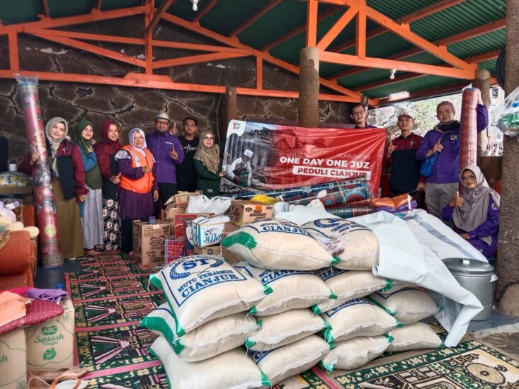 Komunitas One Day One Juz Salurkan Bantuan Kemanusiaan Untuk Terdampak Gempa Cianjur