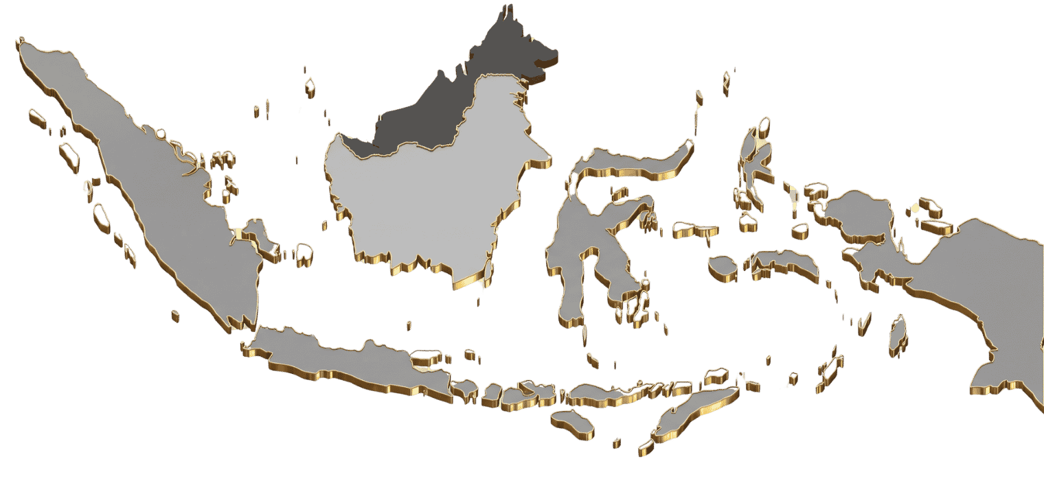 Peta Indonesia dengan titik target penyaluran SQN